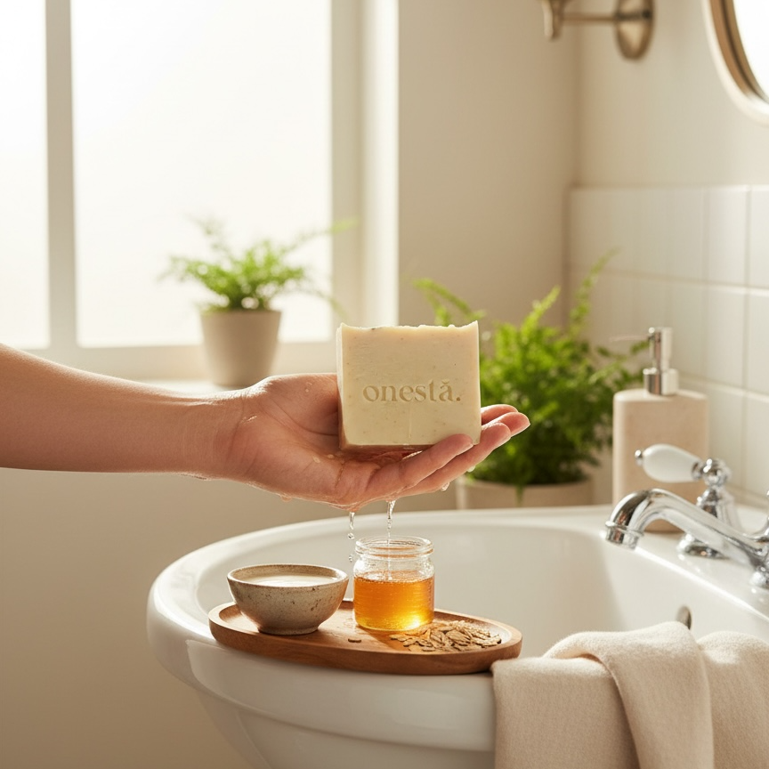 Jabón Leche de Cabra, Miel & Avena Coloidal