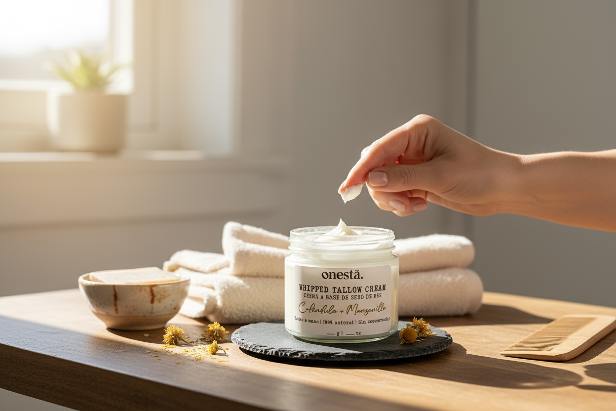 Crema Corporal & Facial de Tallow | Caléndula & Manzanilla