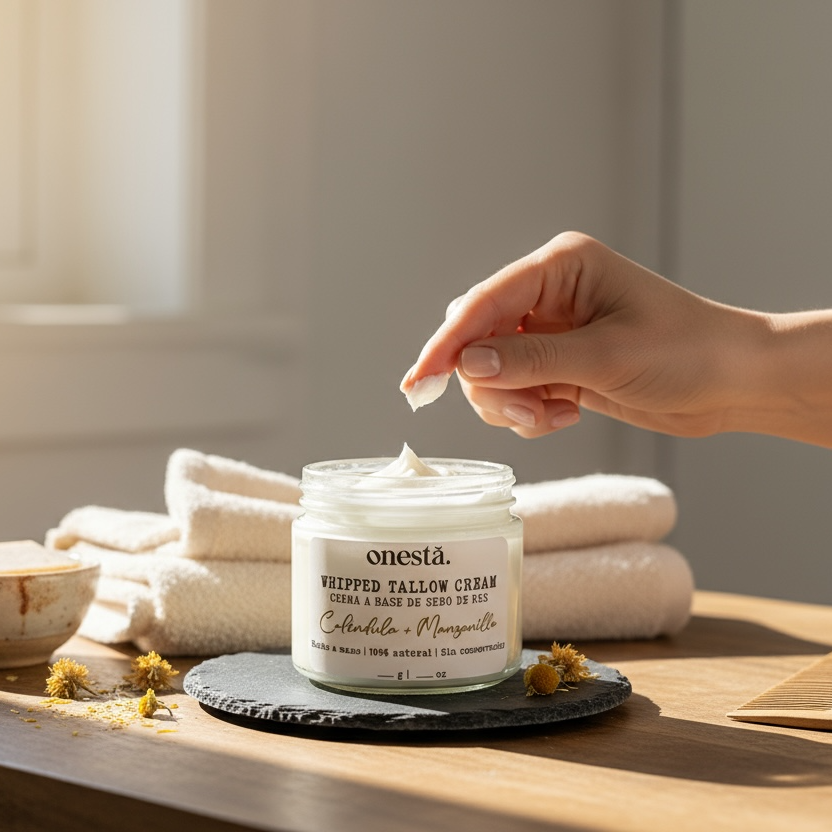 Crema Corporal & Facial de Tallow | Caléndula & Manzanilla