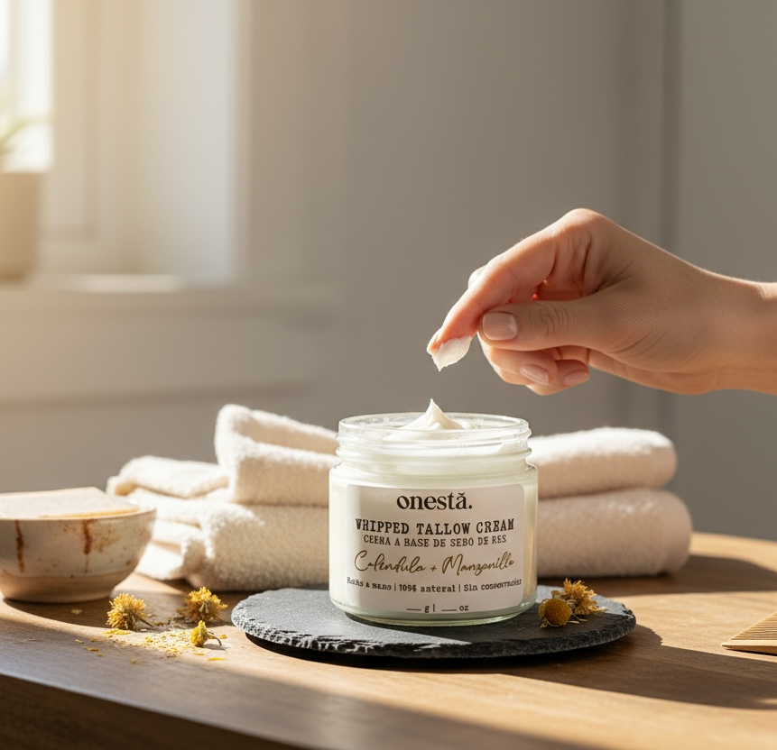 Crema Corporal & Facial de Tallow | Caléndula & Manzanilla