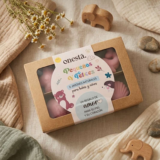 Cajita de Jabones "Pequeños y Felices"