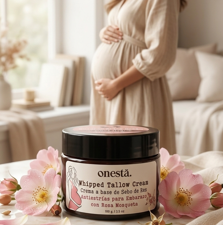 Crema Corporal de Tallow | Antiestrías con Rosa Mosqueta