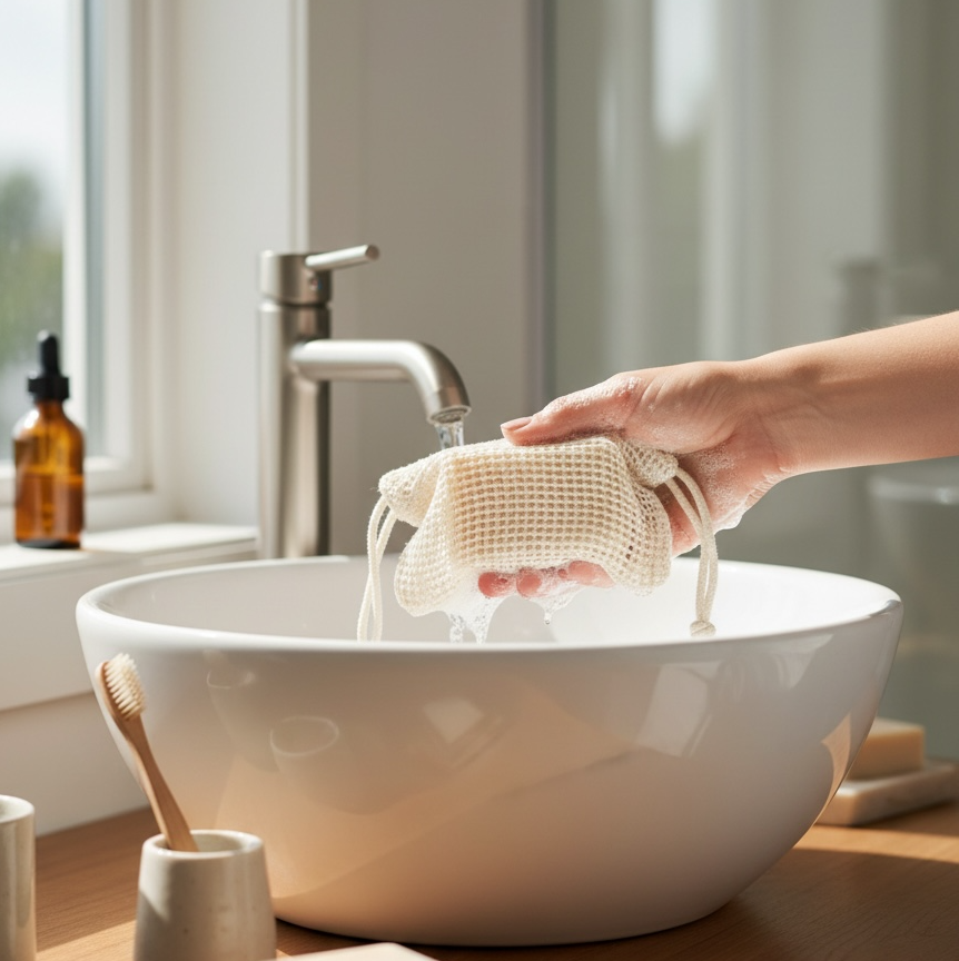 Bolsa Eco para Jabón de Algodón